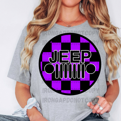 Checkered Print T-Shirt