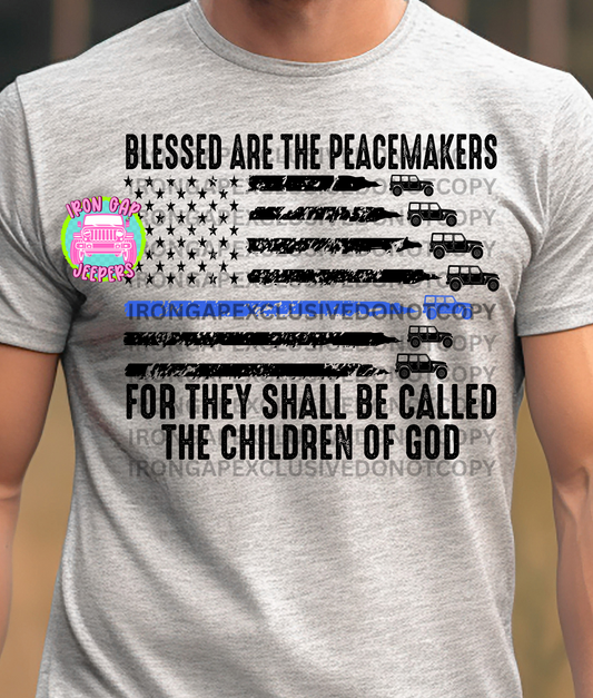 BLESSED ARE THE PEACEMAKERS Iron Gap Exclusive Tee (3 Versions & 2 Color Options)