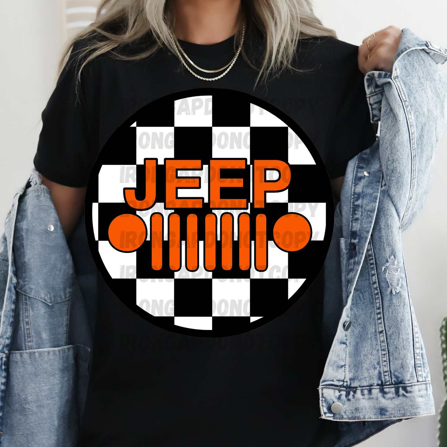 Checkered Print T-Shirt