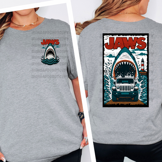 Jaws Tee (Front & Back Design)