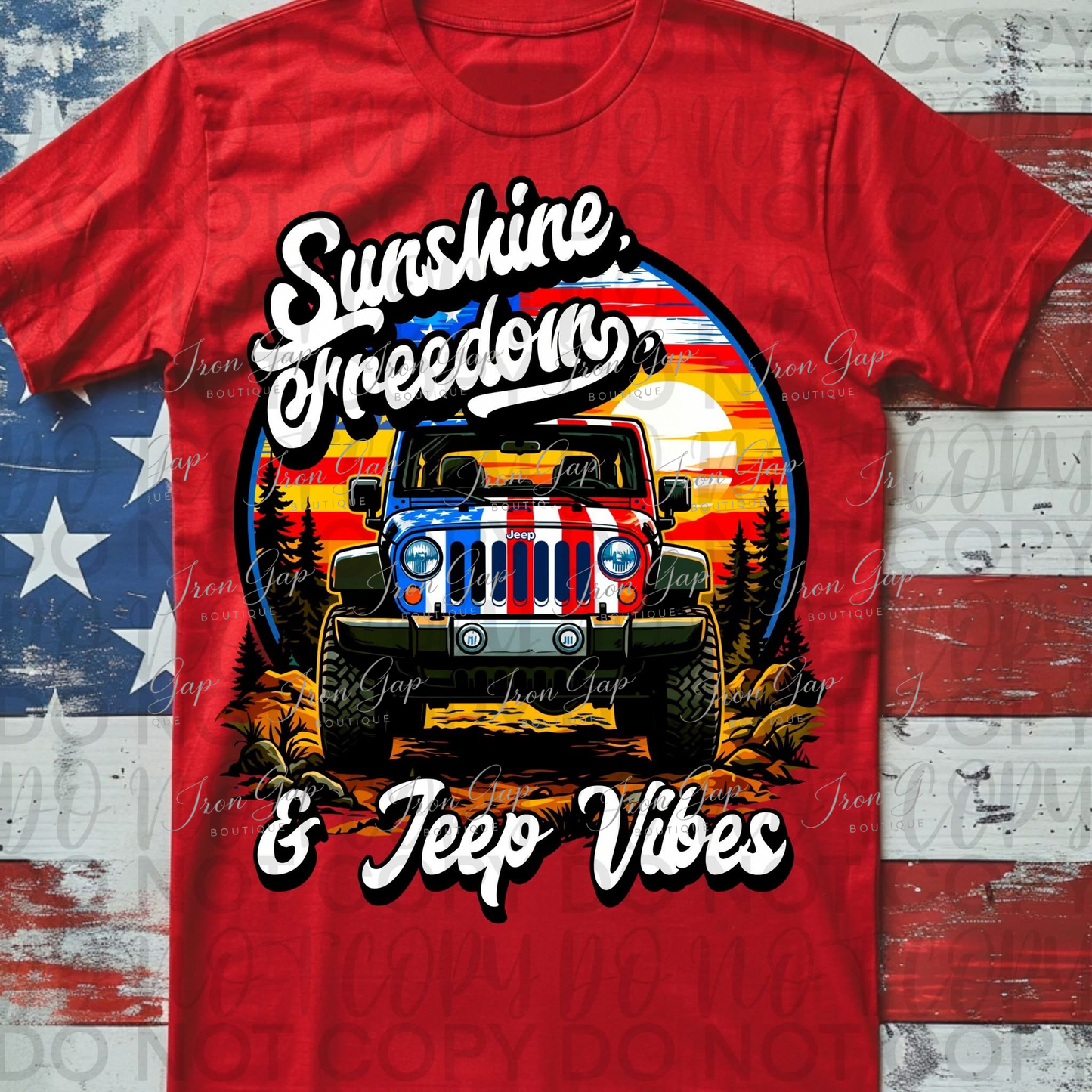 Sunshine & Freedom Tee (2 Design Options)