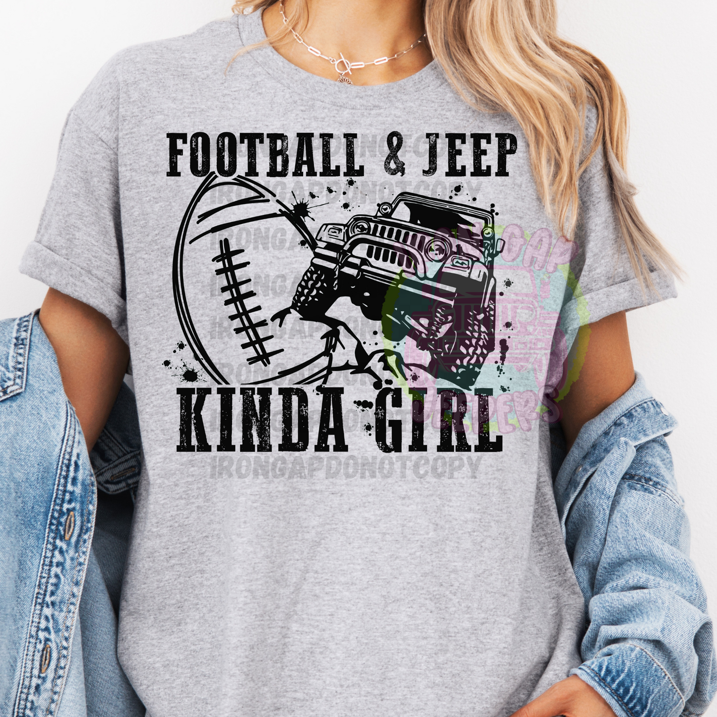 Football & J Kinda Girl Tee