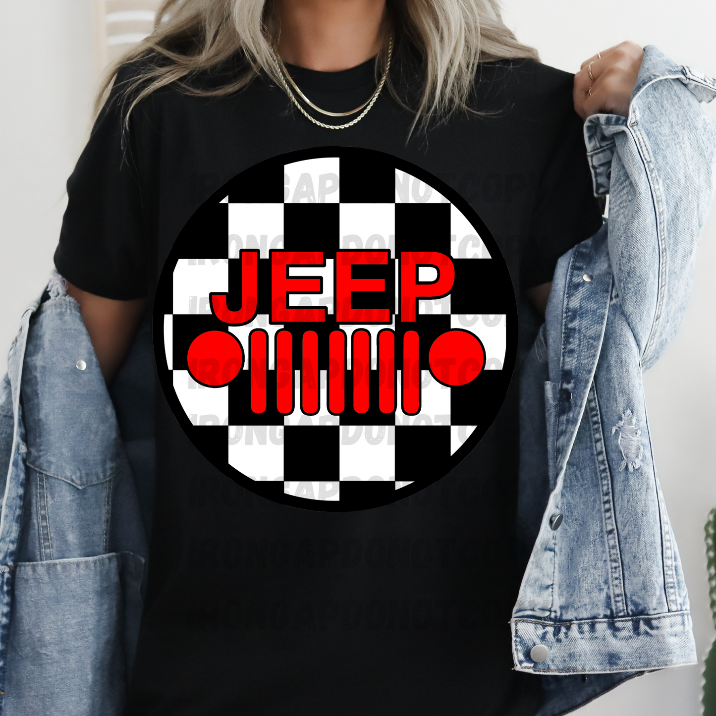 Checkered Print T-Shirt