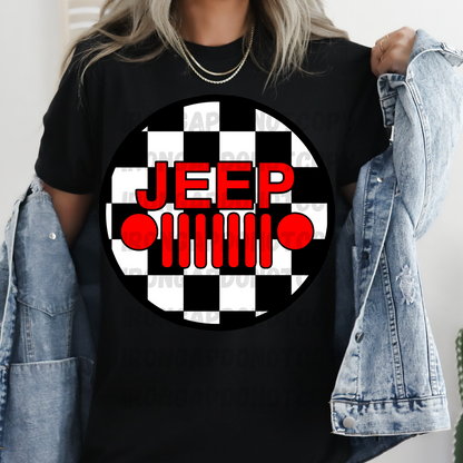 Checkered Print T-Shirt