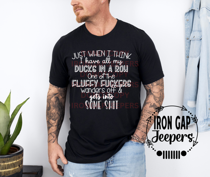 Ducks in a Row T-shirt