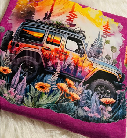 Sunset & Wildflowers