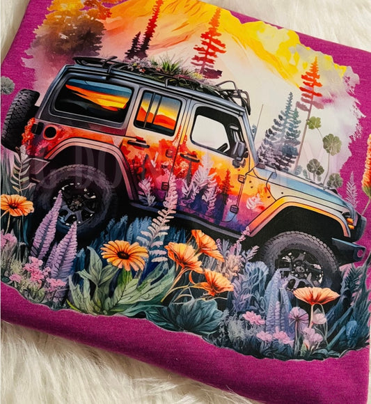 Sunset & Wildflowers