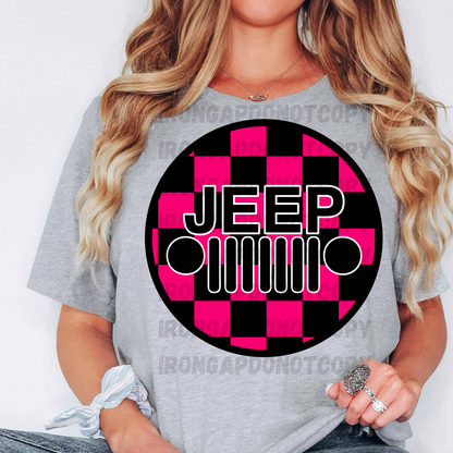 Checkered Print T-Shirt