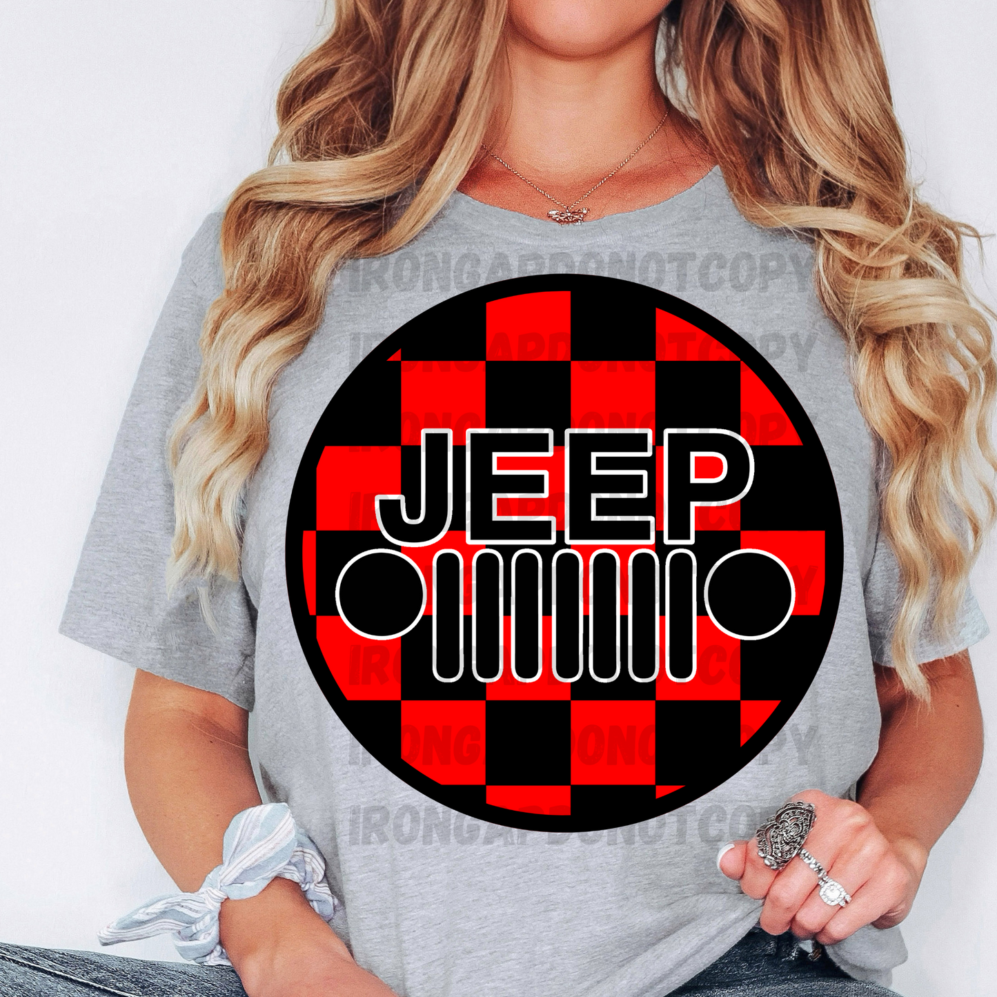 Checkered Print T-Shirt