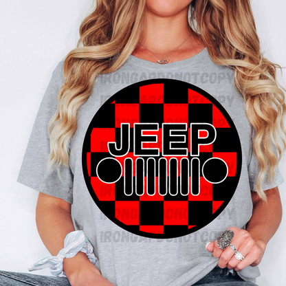 Checkered Print T-Shirt