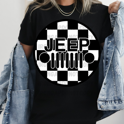 Checkered Print T-Shirt