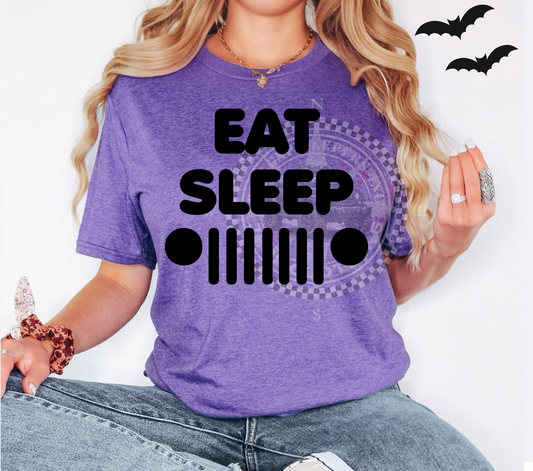 Eat, Sleep Tee (Black or White Design)