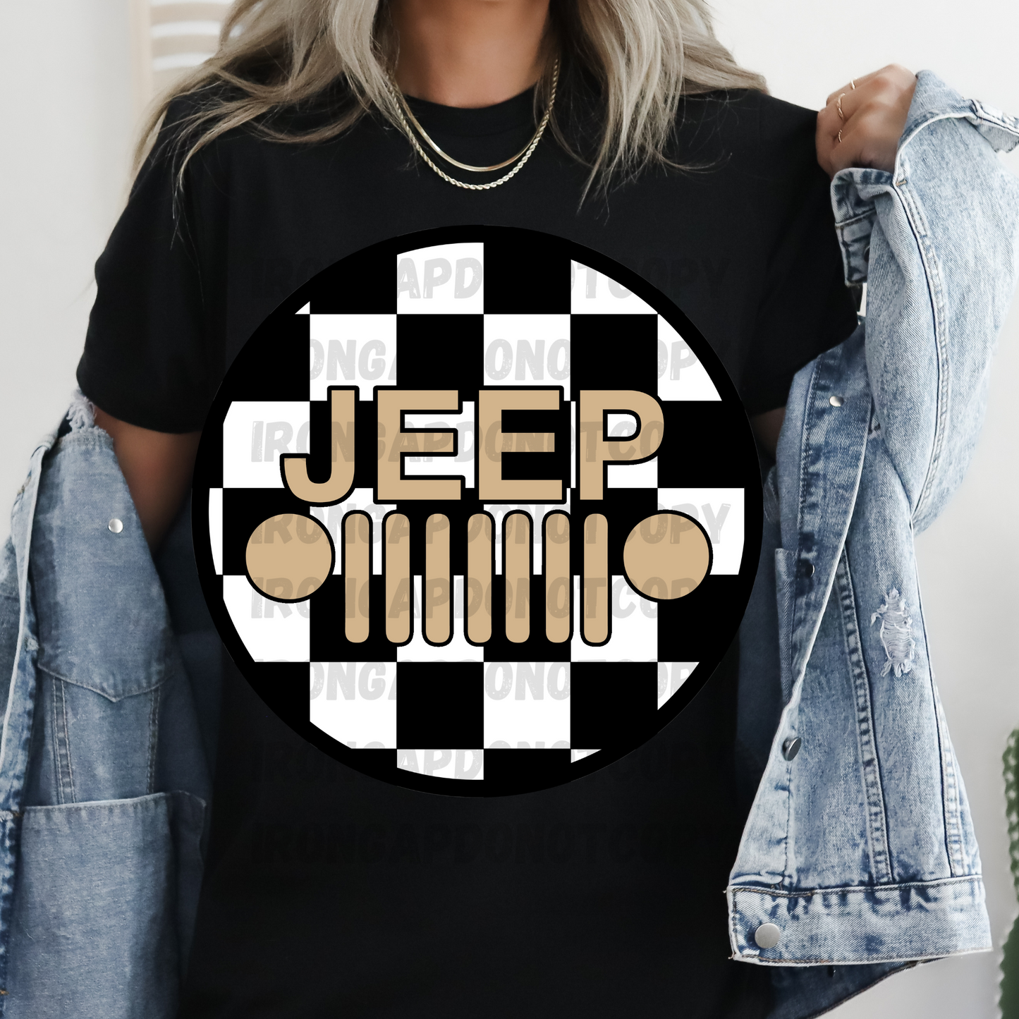 Checkered Print T-Shirt