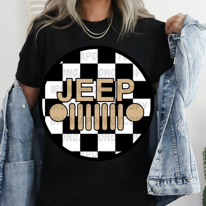 Checkered Print T-Shirt