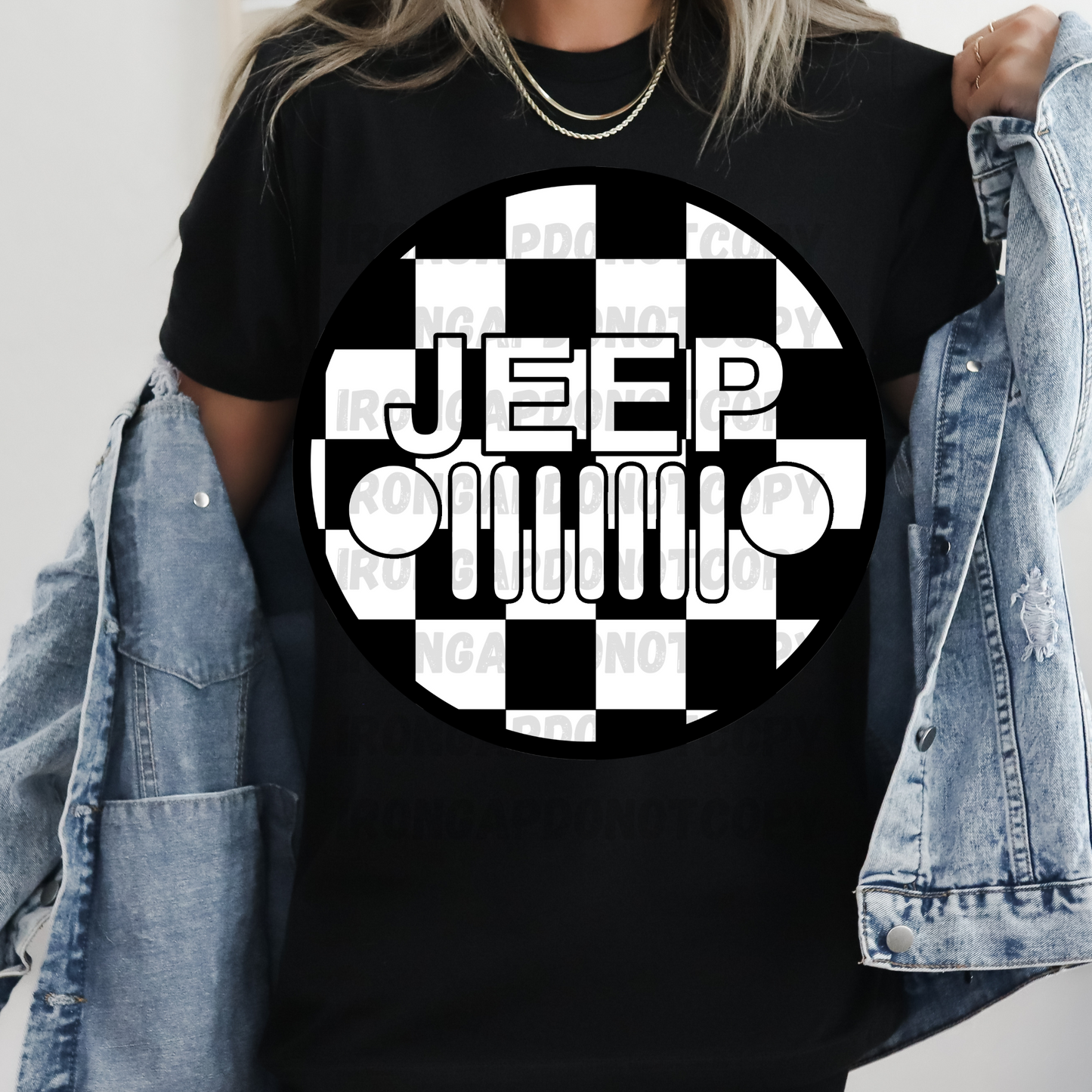 Checkered Print T-Shirt
