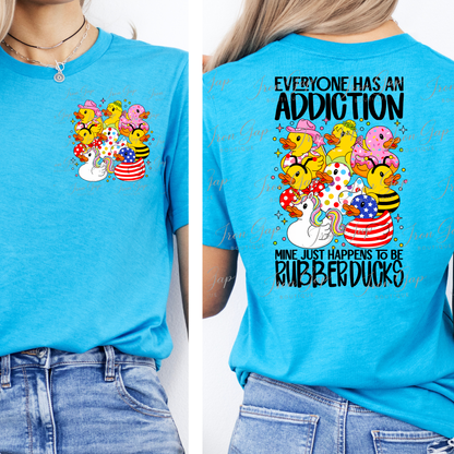 Duck Addiction IRON GAP EXCLUSIVE Tee-Front Pocket/Back Design