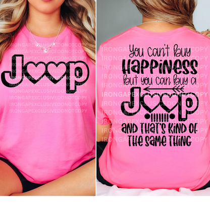 You Can’t Buy Happiness Iron Gap Exclusive Tee (2 Design Colors)